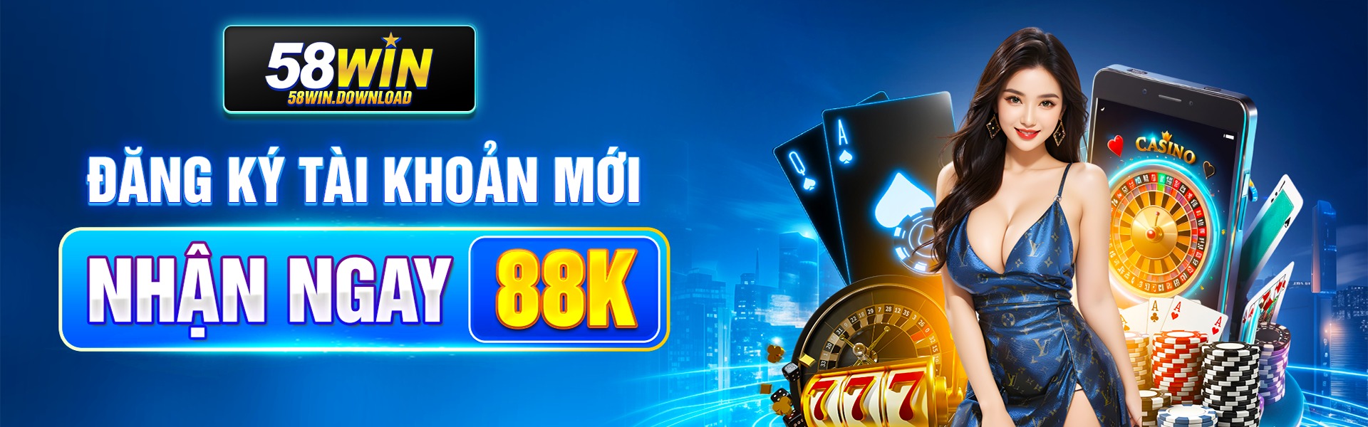 Banner thương hiệu 58WIN